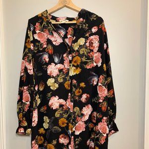 Floral Shirt Dress